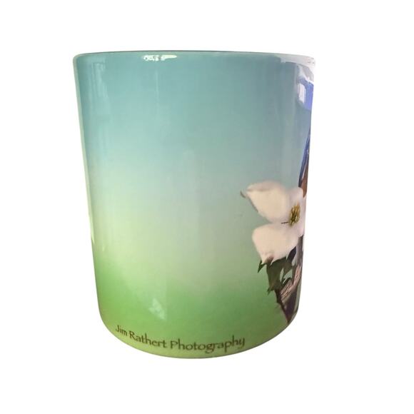 Summer bluebird Jim Rathert Photography 11 oz mug blue interior signed - Picture 3 of 6